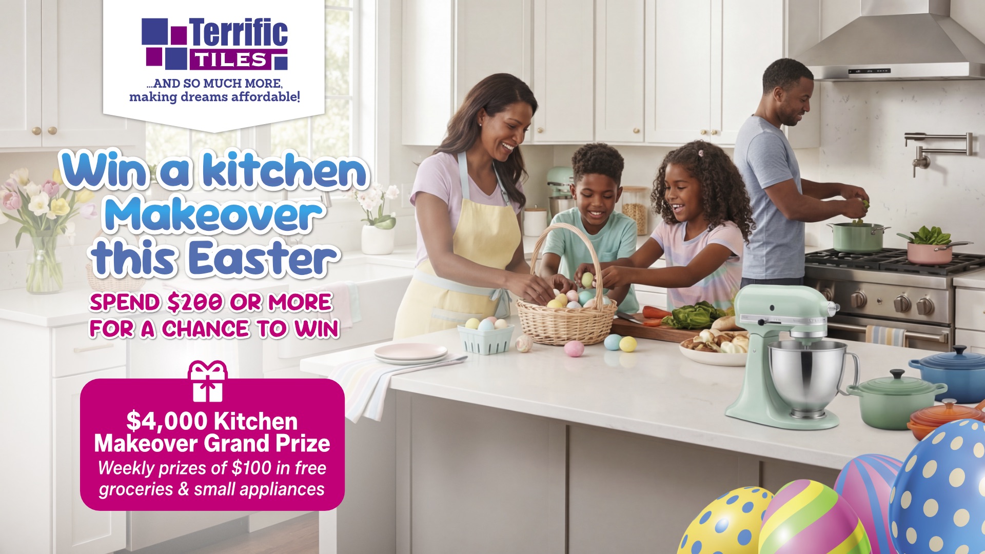 Easter Makeover with Terrific Tiles